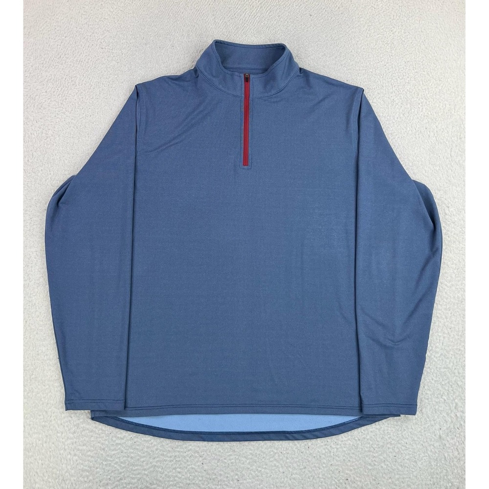 Peter Millar Pullover Mens XL Blue Perth 1/4 Zip Golf Stretch Crown Sport